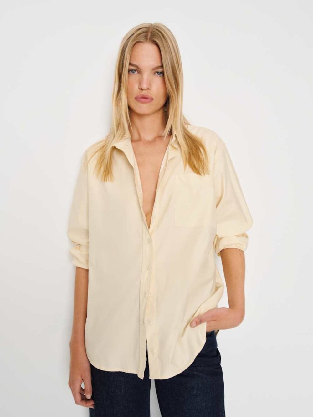 Eli Oversized Shirt in Sugar